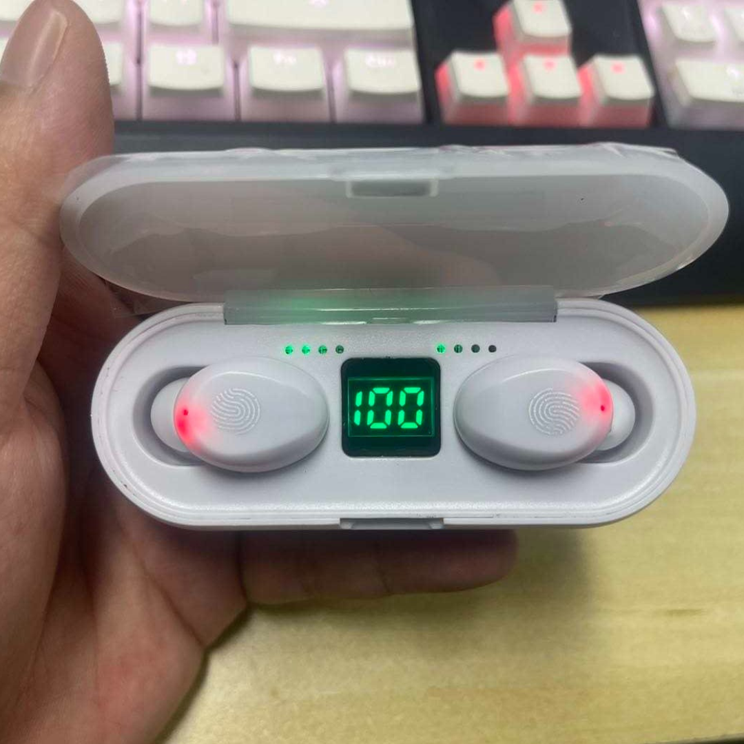 Audífono Inalámbricos F9 Con Power Bank