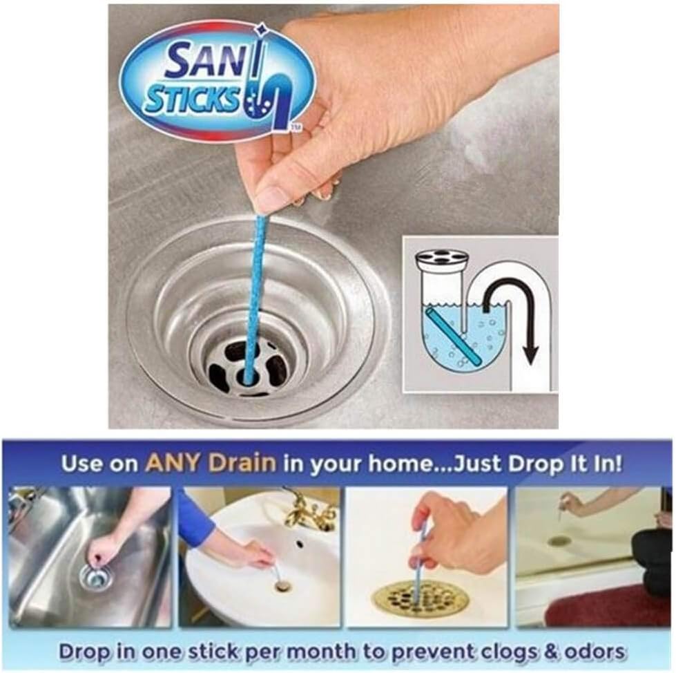 Destapador y limpiador para desagües, fregaderos y desagües del baño y la cocina